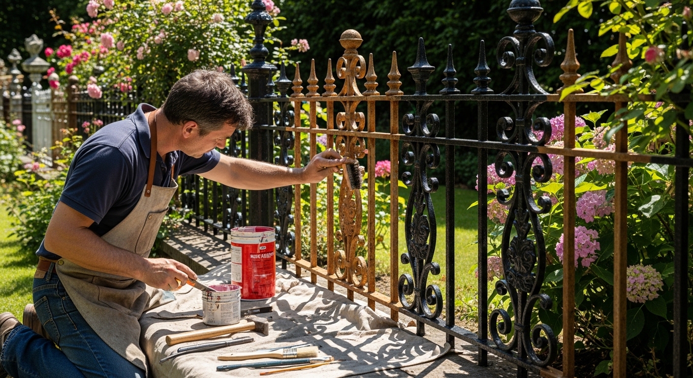 wrought iron fence repair houston​